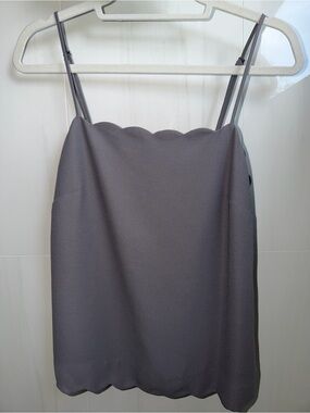 Banana Republic Purple Scalloped Cami Top XS